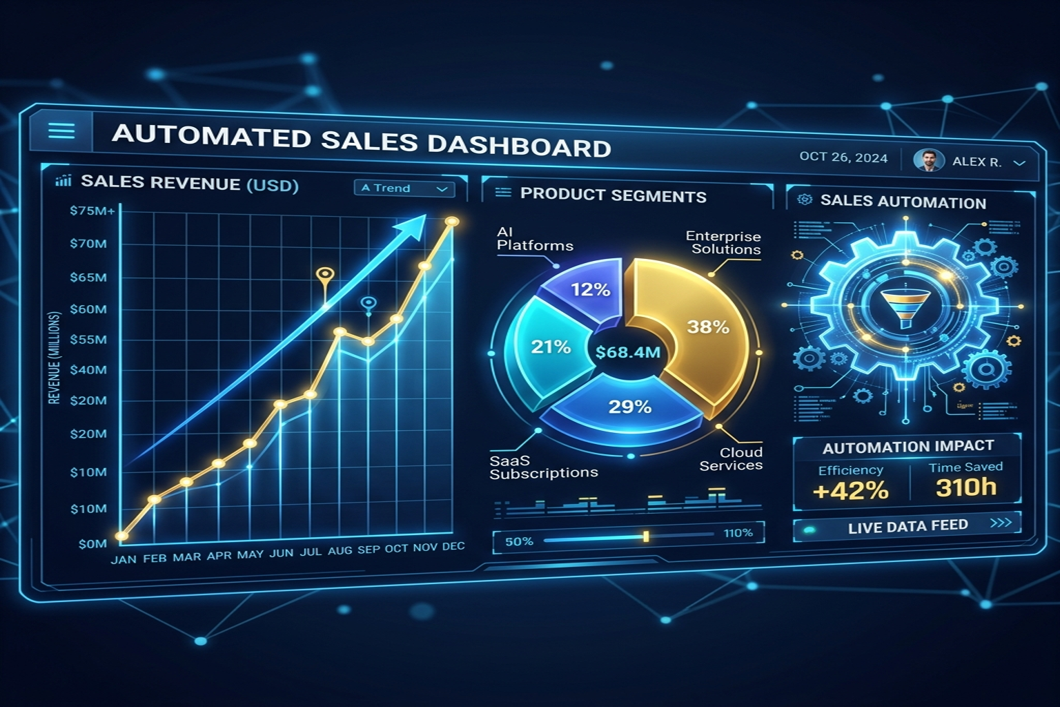 Automated sales intelligence dashboard
